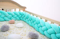 Protector de cuna para bebé, tejido a mano danés con trenza de cuatro hilos, anticolisión. - details 23