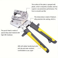 Alicates De Perforación De Techo De Aleación De Aluminio Herramientas De Calce De Yeso Doble Mano Para Proyectos DIY - details 5