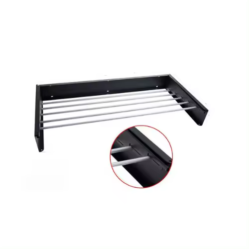 Tendedero plegable de pared uso interior tanto exterior de metal 80 x 40 cm o 100 x 50 cm - 1