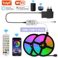 Tira LED RGB Inteligente Tuya WiFi DC 12V 5050 Para Decoración De Dormitorio Compatible Con Alexa Control De Color Cambio Voz Control Remoto Para Sala De Estar - details 2