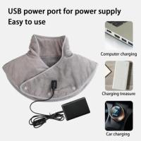 Almohadilla Calentadora De Hombros Y Cuello Eléctrica Con Tres Velocidades Masajeador Termal Cervical USB Relajante Para Espalda - details 11