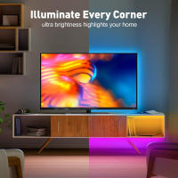 Tiras LED USB Bluetooth Control Por App Luzes RGB Flexibles Para TV Decoración De Habitaciones Fita Diode 5050 Para Retroiluminación De TV - details 7
