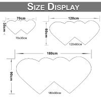 Alfombra De Piel De Oveja Falsa En Forma De Corazón Doble Suave Y Abrazable Alfombra De Zona Para Sala De Estar Decoración De Cama Alfombra Antideslizante Resistente Al Desvanecimiento Para Uso Doméstico Y Hotel - details 9