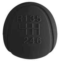 Banner - Funda Pomo cambios marcha coche silicona suave 6 marchas negro