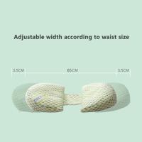 Almohada de embarazo en forma de U con soporte abdominal para dormir de lado dure el embarazo,Tamaño ajustable, extraible. - details 0