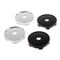 4 Pcs Accesorios De Estilo Para Ruedas De Coche Centro Hubcap De Plástico Negro OD 60MM Accesorios De Rueda De Coche - details 1