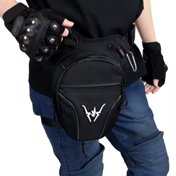 Bolsa De Pierna Impermeable Para Motocicleta Universal Bolsa Lateral Deportiva Para Yamaha Suzuki Correa De Cadera Para Ciclismo Y Carreras - 1