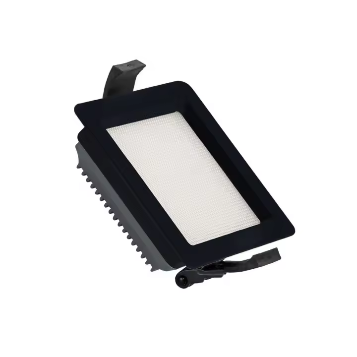 Ledkia Downlight LED 10W Cuadrado SAMSUNG Aero 130 lm/W Microprismático LIFUD Corte 85x85 mm Negro 3000K Blanco Cálido - 1