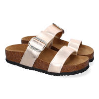 Davinia Shoes Sandalia de Mujer Planas Material Bio, Pala Fina, Comodas y Elegantes, Talon Abierto y Decorada con Hebilla, Ideales para Primavera-Verano Shoes&Blues.es M-282-Champan - details 0