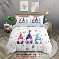 Juego De Cama Merry Christmas Con Patrón De Santa Claus Para Adolescentes Y Adultos Decoración De Habitación Festiva Regalo De Navidad 3 Piezas Poliéster 90gsm - details 0