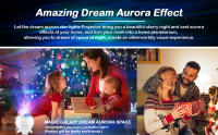 Proyector De Estrellas Aurora Lámpara Nocturna Pequeña Con Ambiente Galaxia Luz De Invierno Recargable USB Altavoz De Cielo Estrellado - details 10