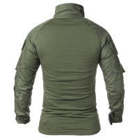 Camisa Táctica De Camuflaje Para Hombres Con Cuello En V De 1/4 De Zapata Manga Larga Uniforme De Combate Airsoft Transpirable Ligera De Secado Rápido Material Coton-Poliéster - details 10