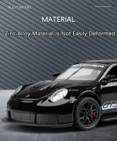 Coche De Modelismo Metálico 1:32 GT3RS Juguete Deportivo Con Puertas Abiertas Y Función Retroceso Luz Y Sonido Regalo Para Niños - details 2