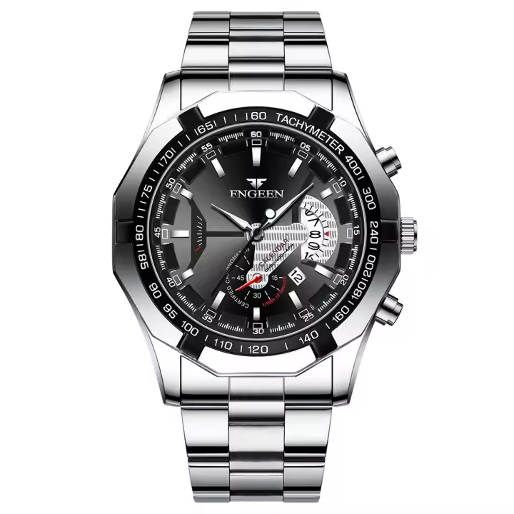 Reloj De Cuarzo Para Hombre FNGEEN Concepto De Moda Dial Decorativo Casual Militar Deportivo Impermeable Con Fecha Reloj De Lujo Para Hombres - 1
