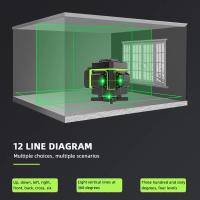 Nivel De Laser 3D HILDA Con 12 Líneas Auto-Nivelado 360 Grados Horizontal Y Vertical Rayo Verde Óptico Instrumento De Medición Potente - details 5