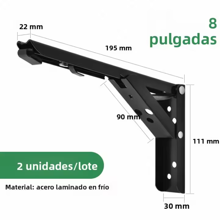 KAK 2pcs Soporte Plegable Para Estante De Acero Inoxidable Resistente Espacio Ahorrador Para Mesa Accesorio DIY De Trabajo - 1