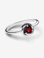 Pandora - Anillo de eternidad with Piedra natal de Julio-Plata de Lei - details 0