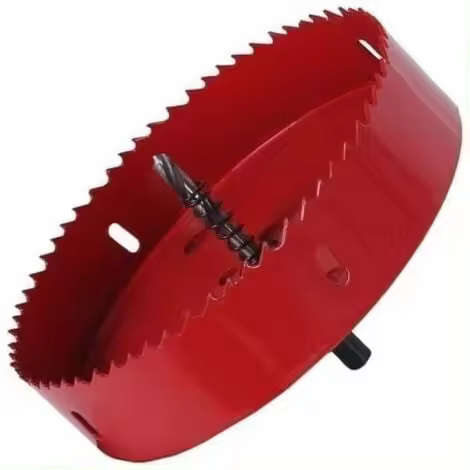Sierra Corona Bimetálica Ø 150 mm - Acero rápido HSS M42, Vástago Hexagonal para Aluminio, Hierro, Madera - 1