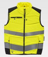 Workteam Chaleco Acolchado Alta Visibilidad Trabajo, Cintas Reflectantes. Unisex - details 3