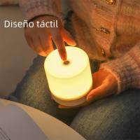 Lámpara De Noche LED Recargable Toque USB Para Dormitorio Luz De Lectura Con Protección Ocular 3 Colores Regulable Sin Pasos - details 5