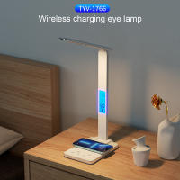 Lámpara De Escritorio LED Con Cargador Inalámbrico Y Puerto USB Luz Nocturna Para Cama Toque Dimmer Amigable Con Los Ojos Para Juego Y Lectura En Casa - details 17
