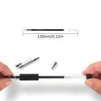 50pcs Recambios De Bolígrafo De Gel 0.5mm Azul Rojo Negro Clásico 13cm Suministros De Escuela Y Oficina Reemplazables Para Escritura - details 2