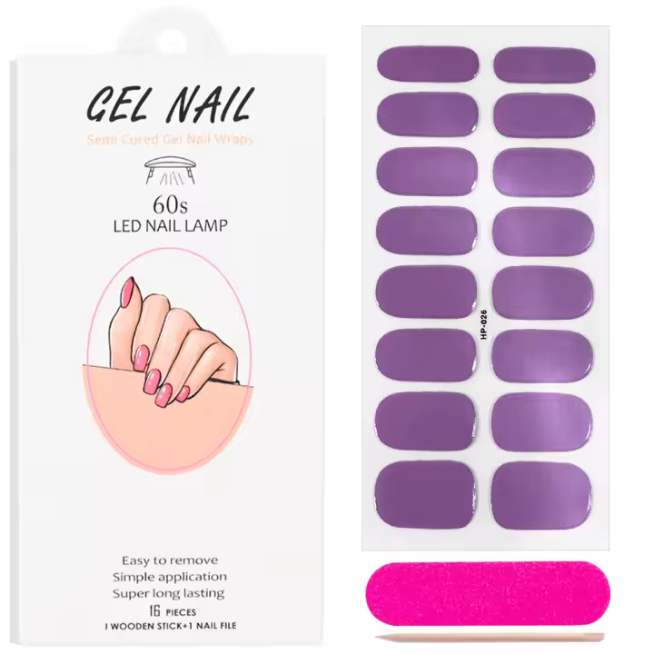 Adhesivos para uñas de gel UV, adhesivos para uñas de fototerapia semicurados semicurados de color sólido, adhesivos de gel de estilo simple totalmente impermeables y duraderos - 1