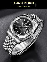Reloj Mecánico Para Hombre PAGANI DESIGN PD-1645 V3 2024 Cristal De Zafiro Resistente Al Agua 10 Bar Pulsera De Acero Inoxidable Estilo Casual - details 8
