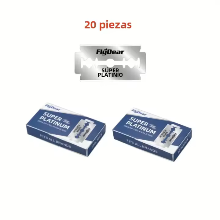 Afeitadora De Seguridad Retro Clásica Para Hombres Hojas De Acero Inoxidable Herramienta Profesional De Barbero Eliminación De Pelo - 1