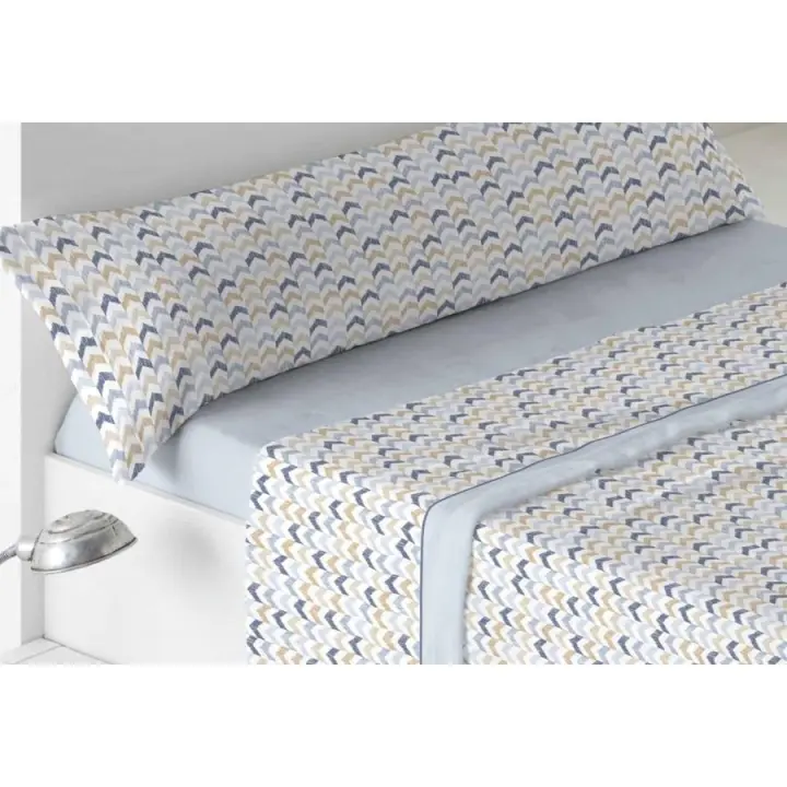 Juego sabanas Coralina Burrito Blanco Diseño 974 color Azul - 1