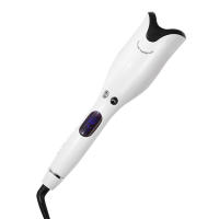 Rizador inteligente de Cerámica con Iones negativos, rizador automático de Cristal líquido perezoso, rizador Automático with Pantalla LED, rizador de Cabello de temperatures Constant, Diseño de Doble aislamiento, apagado automático de segregación, Blanco - details 1