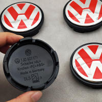 4pcs 56mm Capsulas De Eje Para Ruedas De Coche Rojo Compatible Con VW Volkswagen Golf Jetta Bora Polo Santana Cross Lavida Beetle 1J0601171 ABS - details 4