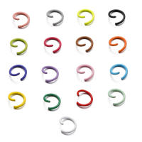 100Pcs Anillos De Salto Abiertos Colores 1.2x10mm Para Creación De Joyas DIY Accesorios Y Suministros De Metal Para Manualidades - details 3