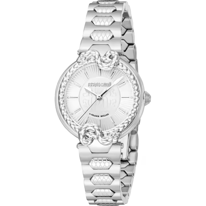Reloj de pulsera Roberto Cavalli by Franck Muller - RV1L214M0031 correa color: Gris plata Dial Gris plata Mujer - 1