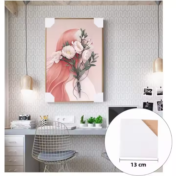 50pcs Protecciones De Esquina Para Marco De Cartón 5.1 X 5.1 Pulgadas Para Pinturas Artesanales Fotos Y Papel - 1