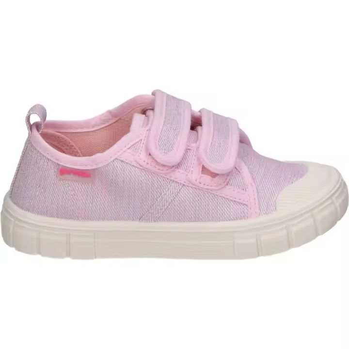 GARVALIN | Lonas Garvalin para Niña – Zapatillas de Lonas en Color Rosa con Brillos – Lonas con Doble Velcro – Fáciles de poner y quitar – Cómodas y Versátiles – Estilo Casual – Combinables – Modelo 252381-E032 - 1
