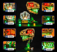 Brick Bling LED Light Para Bloques De Dinosaurios T. Rex Skull Accesorios De Iluminación Compatibles Con Lego Sin Batería Edad Recomendada 14+ - details 4
