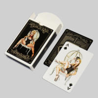Baraja De Papel Poker Vintage Retro Con Bellas Chicas Diferentes 54 Tarjetas Juego Clásico De Clubes Para Jóvenes Mayores De 14 Años - details 0