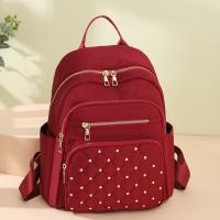 Mochila Vintage Clásica De Nylon Para Mujer Bolsa De Viaje Casual Solida Gran Capacidad Para Escuela Y Universidad Mochila Para Niñas - details 2