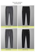 Pantalones De Jogger Para Hombre Verano Malla Fina Casual Cierre Elástico Talla Grande Moda Coreana Callejera Pantalones Largos - details 6