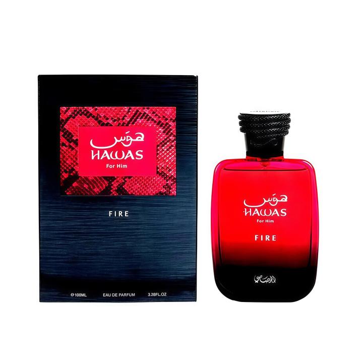 Fire Hawas Rasasi 100ml Perfume Hombre Frescura Oceánica Elegancia Natural y Sensualidad Discreta con Notas de Salvia… — oferta en Miravia