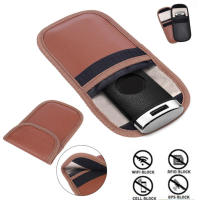 2pcs Bolsa De Bloqueo De Señal RFID Faraday Para Llaves De Entrada Sin Clave Protección De Privacidad Para Coche - details 1