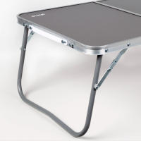 Mesa plegable y portátil Aktive, con asa para transportar y cinta transporte, Medidas 60x40x25cm, Material aluminio y madera MDF, ideal para picnic, acampada y playa - details 2