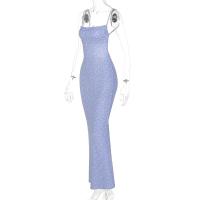 Vestido Largo Sin Mangas Elegante Para Mujer Hawthaw Con Estampado Floral Bodycon Espalda Descubierta Para Verano 2024 - details 35
