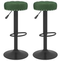 vidaXL Taburetes de cocina 2 unidades terciopelo en color Negro/Azul/Gris y más | cómodas modernas ergonómicas para comedor cocina salón hogar - details 9