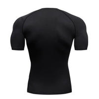 Camiseta De Compresión Con Estampado De Cruz Para Hombres Entrenamiento En El Gimnasio Ropa Deportiva De Secado Rápido Camiseta Delgada Para Correr - details 2