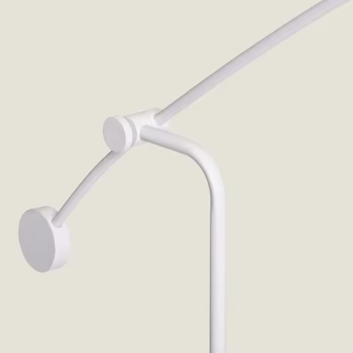 Ledkia Lámpara de Pie Metal Meetkunde Blanco - 1
