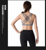 Nueva Sujetador Deportivo Para Mujer Push up Cross Back Shockproof Running Gimnasio Entrenamiento Yoga Top Corto De Fitness - details 12