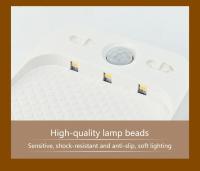 Lámpara Nocturna LED Con Sensor De Movimiento Recargable Cuadrada 3 Colores Ajustables Iluminación Para Dormitorio Escaleras Armario - details 9