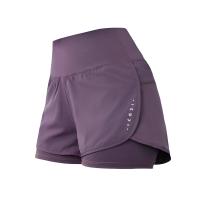 Pantalones cortos de running para Mujer secado rápido Deporte con cinturón elástico y bolsos Yoga transpirables y alojamientos para Actividades física - details 0